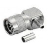 CONECTOR N MACHO RG58 CODO 90º CRIMP