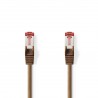 CABLE SFTP CAT6 RJ45 M-M 1M MARRON LSZH