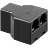 DUPLICADOR TELEFONICO RJ12H-2xRJ12H NEGR