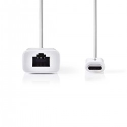 ADAPTADOR USB C M-RJ45 H BLANCO 20cm