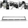 PANEL 19" 24P RJ45 VACIO CON GUIA 0,5U