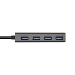 ADAPTADOR HUB USB C M-4xUSB 3.0 H GRIS