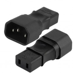 ADAPTADOR C14 MACHO-C9 HEMBRA RECTO