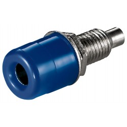 BANANA HEMBRA 4mm CHASIS AZUL