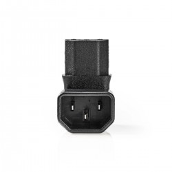 ADAPTADOR C13-C14 CODO 90º NEGRO AR-AB