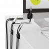 4U/ ORGANIZADOR SUJETA 3 CABLES ADHESIVO