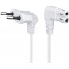 CABLE ALIMENTACION RED-FORMA 8 0,7M CODO
