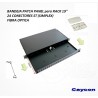 BANDEJA 19" 1U 24xST SIMPLEX NEGRA