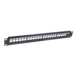 PANEL 19" 24P RJ45 VACIO SIN GUIA CABLES