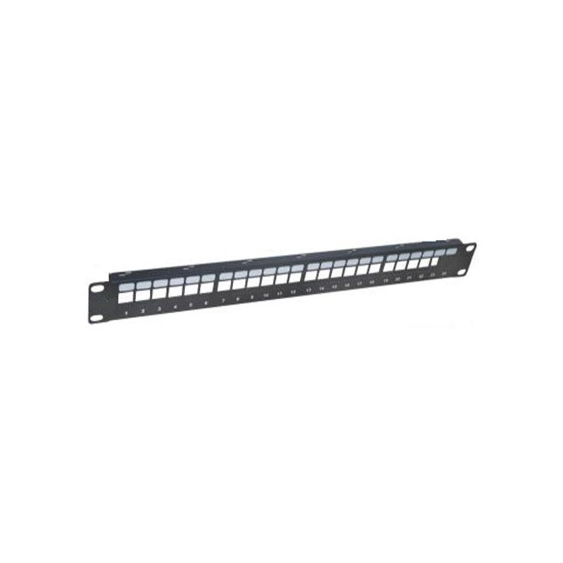 PANEL 19" 24P RJ45 VACIO SIN GUIA CABLES