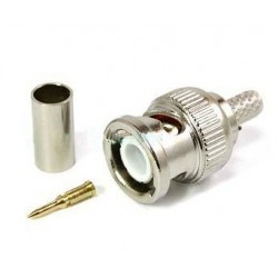 CONECTOR BNC MACHO RG223 CRIMPAR