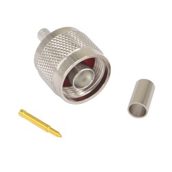 CONECTOR N MACHO RG223 RECTO CRIMPAR