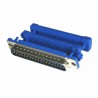 CONECTOR SUB-D 37 MACHO CABLE PLANO AZ