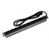 REGLETA 19" 9 TOMAS SCHUKO SIN INT. ALUM