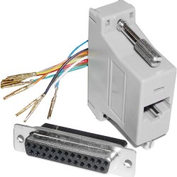 ADAPTADOR DB25H-RJ45H NEGRO