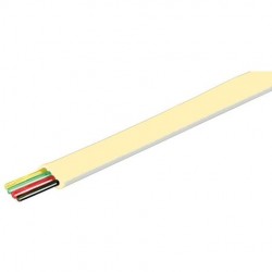 CABLE TELEFONICO PLANO 4 VIAS MARFIL