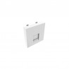 MODULO 45x45 1xRJ45 CON G-POLVO KEY BLAN