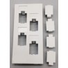 PLACA 4xRJ45 PARA CAJA SUPERFICIE 1 CUER