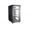 RACK 19" 22U 600x800 PUERTA CRISTAL