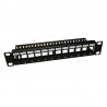 PANEL 10" 12P RJ45 VACIO SIN GUIA