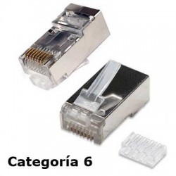 CONECTOR RJ45 MACHO FTP CAT6 GUIA SUELTA