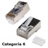 CONECTOR RJ45 MACHO FTP CAT6 GUIA SUELTA