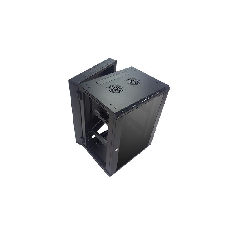 RACK MURAL 19" 12U 2 CUERPOS FONDO 550