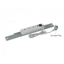 REGLETA 19" 6 TOMAS SCHUKO+INT BLANCA+SO