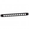 PANEL 19" 1U 12 PUERTOS XLR NEGRO