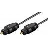 CABLE AUDIO TOSLINK M-M 2MTS NEGRO