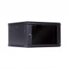 RACK MURAL 19" 6U NEGRO FONDO 600mm