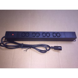 REGLETA 19" 8xC13 + LED+ PROTECT.S/I