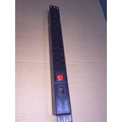 REGLETA 19" 8xC13 ENTRADA C14+INTERRUPTO