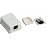 ROSETA SUPERFICIE 1xRJ45 UTPCAT6 LATERAL