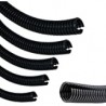 TUBO FLEXIBLE ABIERTO 25mm NEGRO