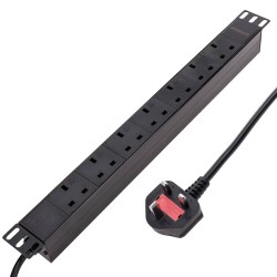 REGLETA 19" 7  TOMAS UK SIN INTERRUPTOR