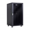 RACK 19" 22U 600x600 PUERTA CRISTAL