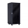 RACK 19" 27U 600x600 PUERTA CRISTAL