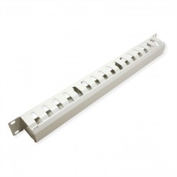 PASAHILOS 19" CON TAPA PRESION 1U 4cm G