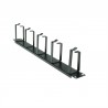 PASAHILOS 19" 1Ux5 GANCHOS METALICO 7cmN