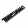 PASAHILOS 19" CON TAPA PRESION 1U 6cm N