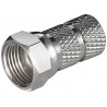 CONECTOR F MACHO ROSCADO 6,5mm COBRE