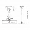 SOPORTE PROYECTOR TECHO EXTENSIBLE
