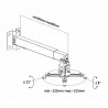 SOPORTE PROYECTOR TECHO PARED EXTENSIBLE
