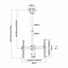 SOPORTE TV TECHO EXTENSIBLE 1,06 a 1,56m