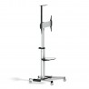 SOPORTE TV SUELO CON RUEDAS + ATRIL 70"