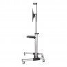 SOPORTE TV SUELO CON RUEDAS + ATRIL 70"