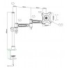 SOPORTE TV MONITOR TELESCOPICO 3 ARTICUL