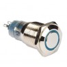 PULSADOR ANTIVANDALICO LED AZUL IP65 6V