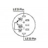 PULSADOR ANTIVANDALICO LED AZUL IP65 6V